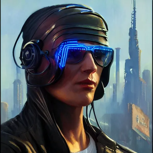 Image similar to greg manchess portrait painting of cthulhu in leather jacket as cyberpunk 2 0 7 7 character, medium shot, asymmetrical, profile picture, organic painting, sunny day, matte painting, bold shapes, hard edges, street art, trending on artstation, by huang guangjian and gil elvgren and sachin teng