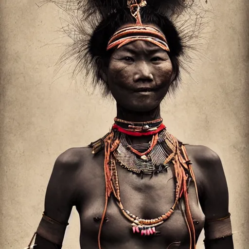 Image similar to asian tribal female by Jimmy Nelson