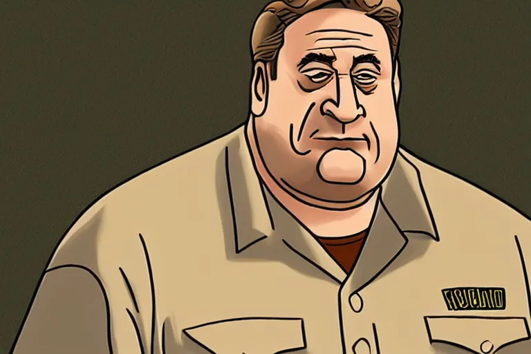 Prompt: john goodman in king of the hill