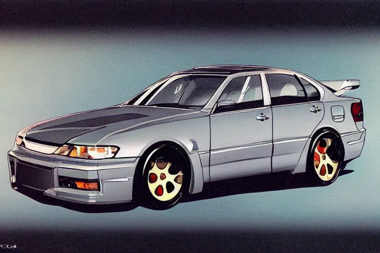 Image similar to 2 0 0 1 space odyssy concept of a toyota chaser by akihiko yoshida