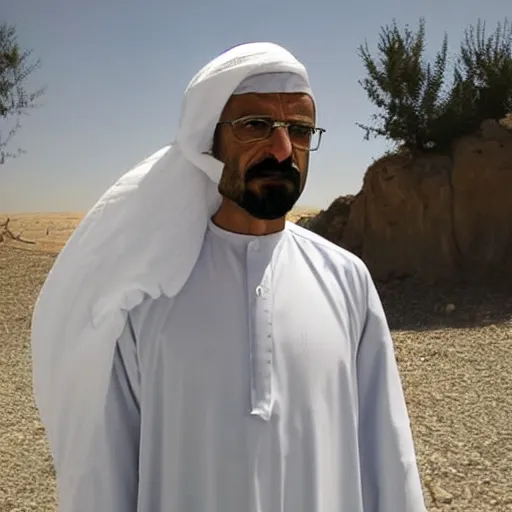 arabic walter white picture taken with a professional | Stable Diffusion