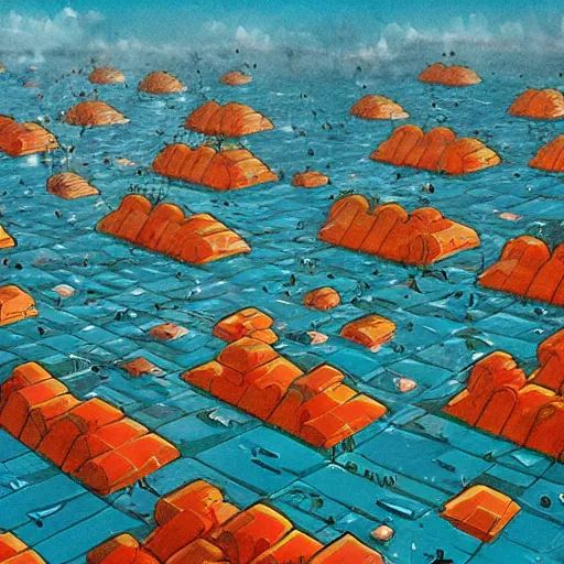 Image similar to floating city, mai anh tran,