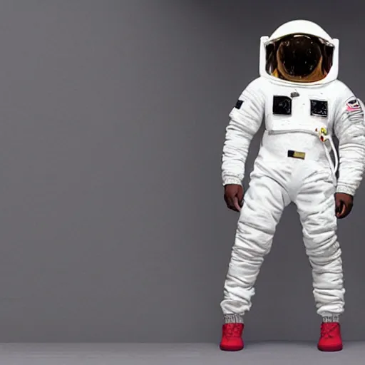 Image similar to yeezy astronaut suit