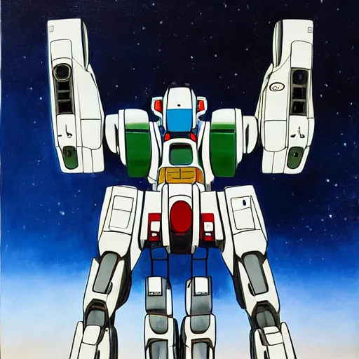 Image similar to a detailed painting of boston dynamics atlas robot by Hayao Miyazaki, Gundam style