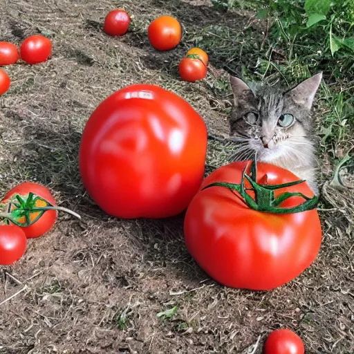 Prompt: tomato cat