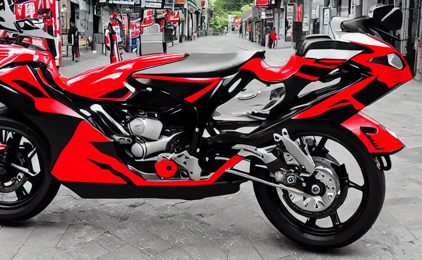 Prompt: akira motorbike