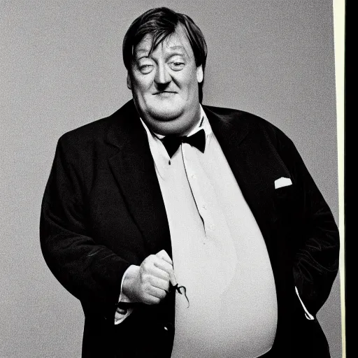 Image similar to stephen fry but extremely fat, overweight man