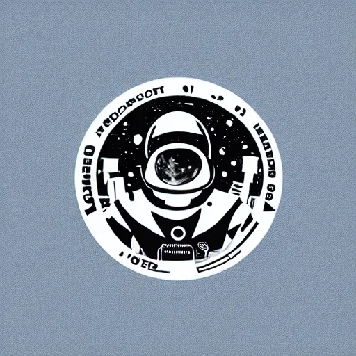Prompt: cosmonaut, logo,