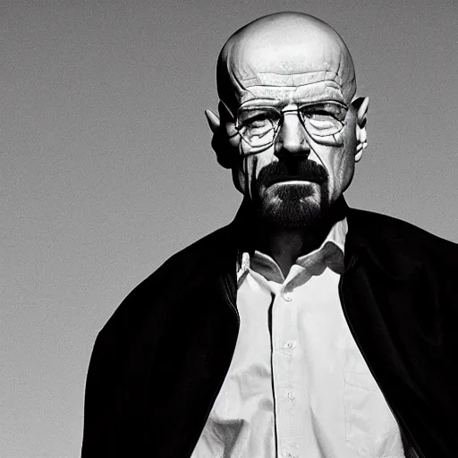 Prompt: Walter White becoming the Giga Chad, 8k, 4k, high resolution, black and white, chad,