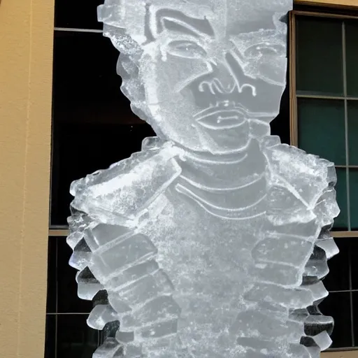 Prompt: an ice sculpture