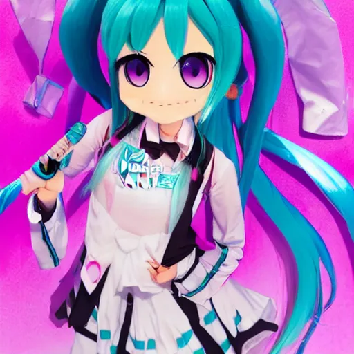 Image similar to Hatsune Miku by Melissa Ballesteros