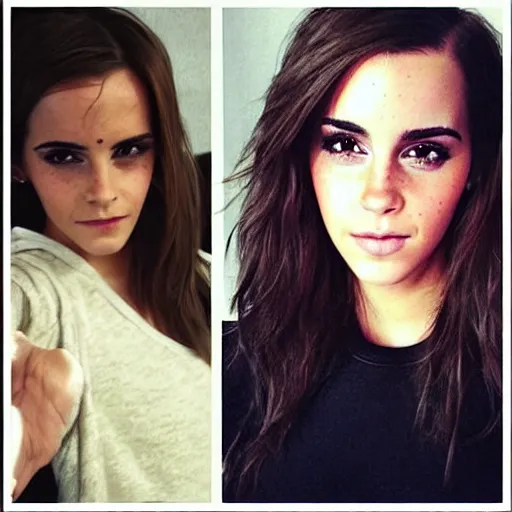 Image similar to emma watson mixed with kim kardashian