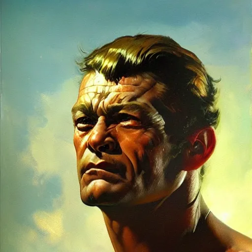 Prompt: ultra realistic portrait painting of magnum, art by frank frazetta, 4 k, ultra realistic, highly detailed, epic lighting