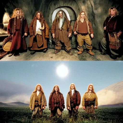 Prompt: middle - earth's hottest hobbits, national geographic photo