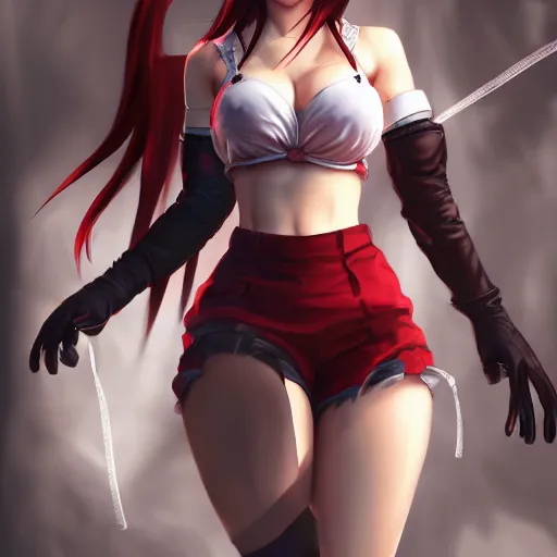 Image similar to alternate outfit of tifa lockhart by wlop, rossdraws, mingchen shen, bangkuart, sakimichan, yan gisuka, jeongseok lee, artstation, 4k