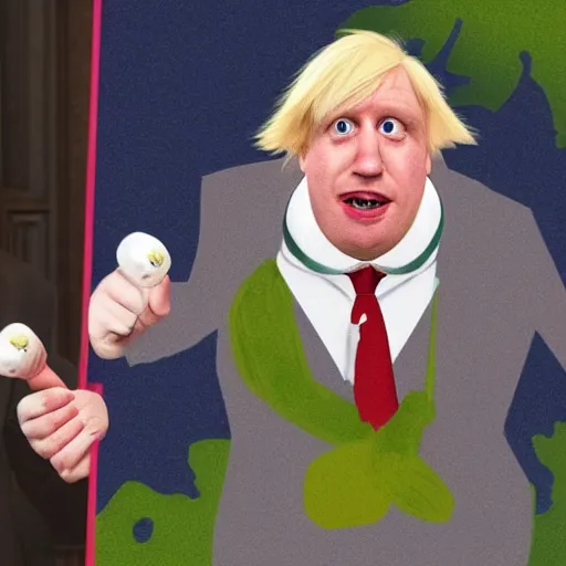 Image similar to Boris Johnson as a disney villain