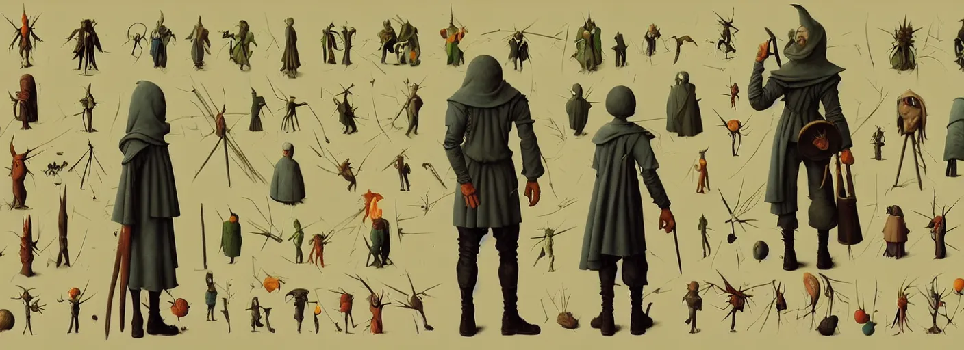 Prompt: full - body rpg character concept art anatomy, very coherent and colorful high contrast masterpiece by norman rockwell franz sedlacek hieronymus bosch dean ellis simon stalenhag rene magritte gediminas pranckevicius, dark shadows, sunny day, hard lighting, reference sheet white background