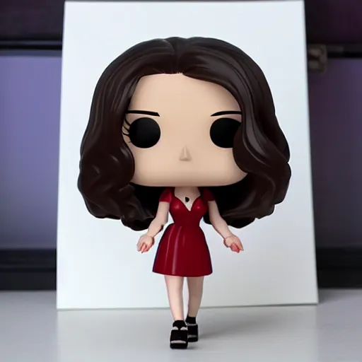 Image similar to Lana del rey funko pop, photorealistic, studio