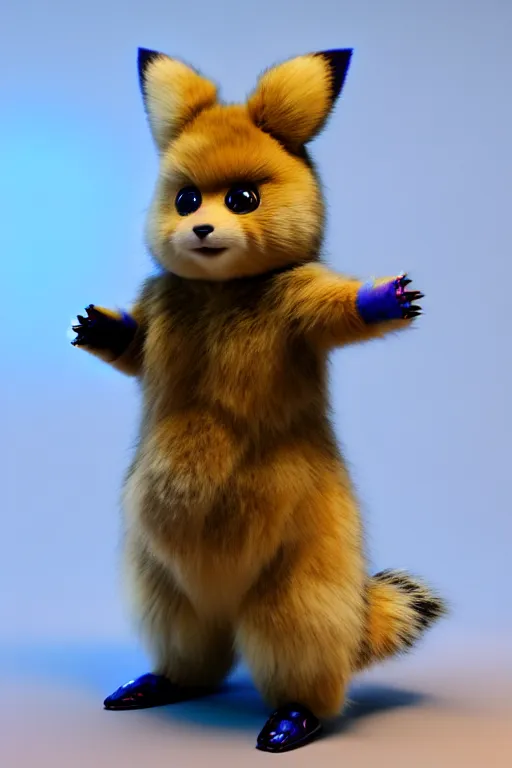 Prompt: high quality 3 d render cyberpunk very cute multicolored fluffy! quokka cyborg, robot paw, highly detailed, vray smooth, in the style of detective pikachu, hannah yata charlie immer, cinematic neon blue light, low angle, uhd 8 k, sharp focus