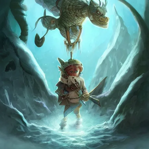 Image similar to anthropomorphic refrigerator [ thing ], cold, ice, tiny, small, short, armor, cute and adorable, pretty, beautiful, dnd character art portrait, matte fantasy painting, deviantart artstation, by jason felix by steve argyle by tyler jacobson by peter mohrbacher, cinema
