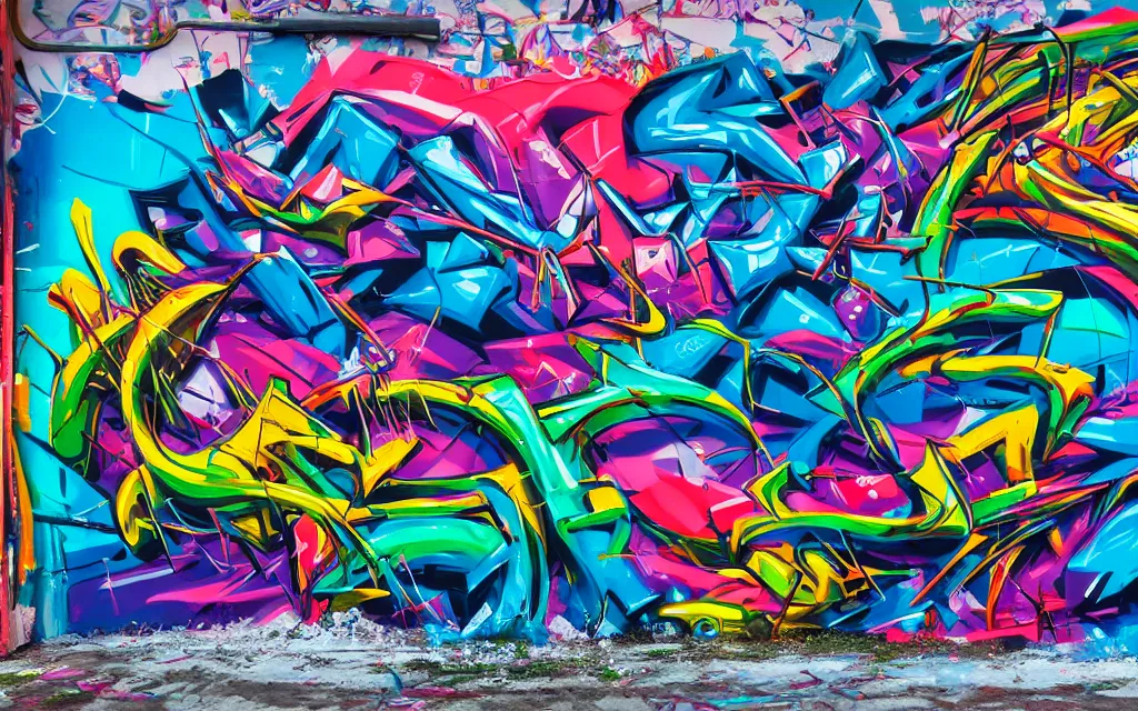 3d wildstyle graffiti