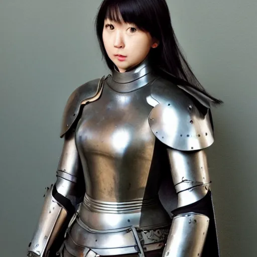 Prompt: a woman in an armor, Genshin Impact