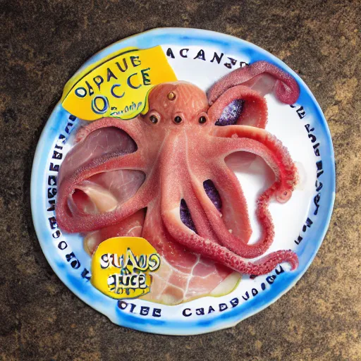 Image similar to octopus prosciutto undersea