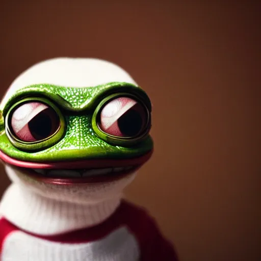 Image similar to closeup potrait of pepe frog Ina cozy room, natural light, sharp, detailed face, magazine, press, photo, Steve McCurry, David Lazar, Canon, Nikon, focus