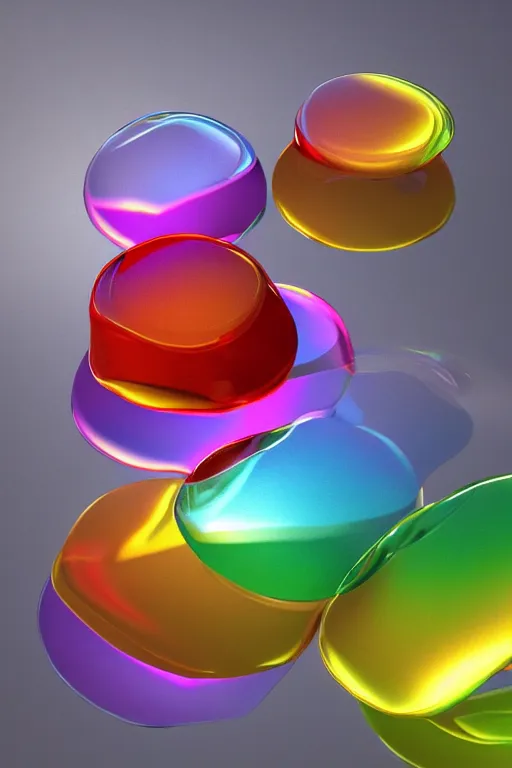 high quality 3 d render of abstract gradient coloured | Stable Diffusion |  OpenArt