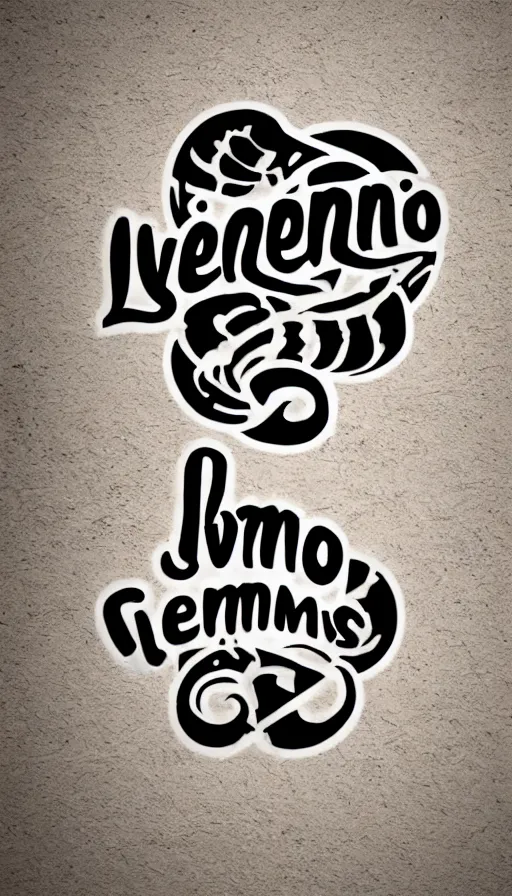 Image similar to logo art, verano written in words