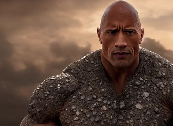 Image similar to film still of dwayne the rock johnson as homelander in the new the boys movie, 4 k