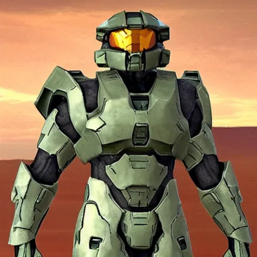 Image similar to halo spartan armor designed for the arbiter to wear