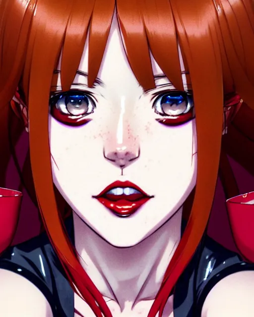 Prompt: portrait Anime as modern harley-quinn character girl cute-fine-face, brown-red-hair pretty face, realistic shaded Perfect face, fine details. Anime. realistic shaded lighting by Ilya Kuvshinov katsuhiro otomo ghost-in-the-shell, magali villeneuve, artgerm, rutkowski, WLOP Jeremy Lipkin and Giuseppe Dangelico Pino and Michael Garmash and Rob Rey