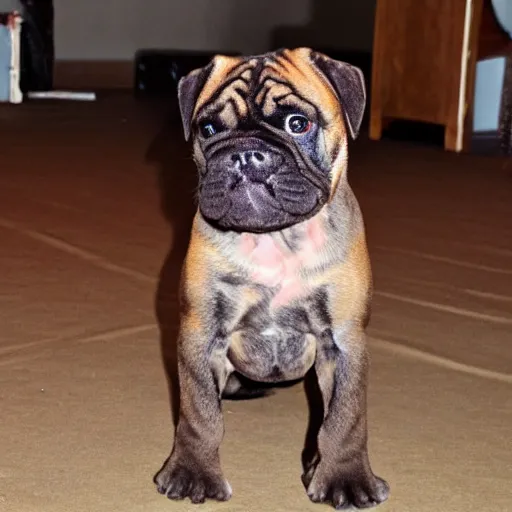 Image similar to brindle bullmastiff puppy boxing