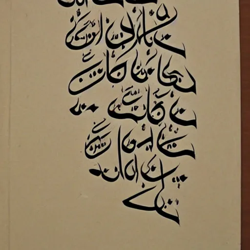 Image similar to Persian Calligraphy