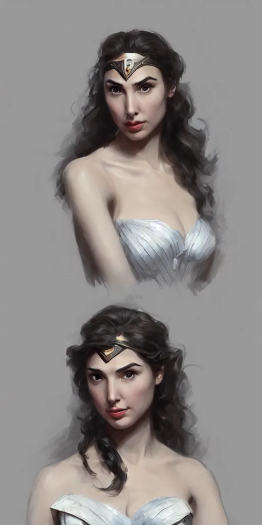 Image similar to Gal Gadot, victorian era, by Wangjie Li, artstation, trending on artstation, detailed, 4k