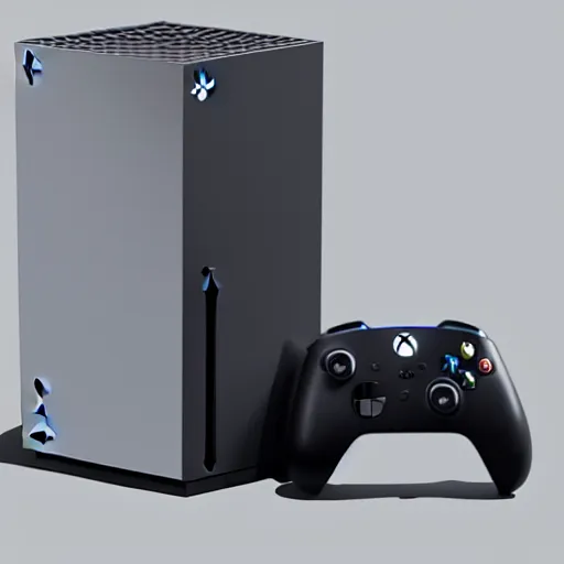Image similar to xbox x playstation 5 hybrid console