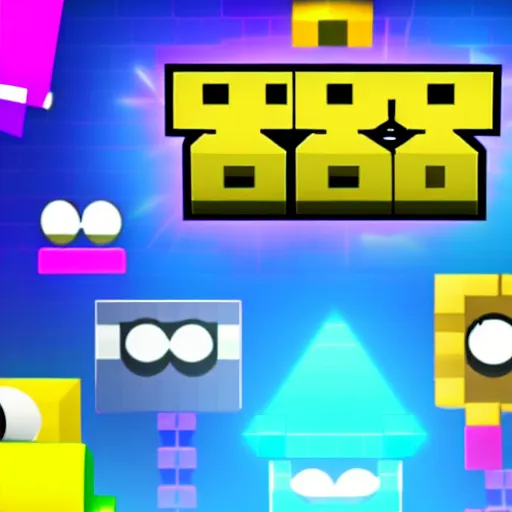 Image similar to Geometry Dash,