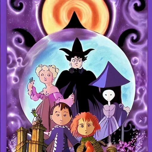 Prompt: hocus pocus movie by studio ghibli