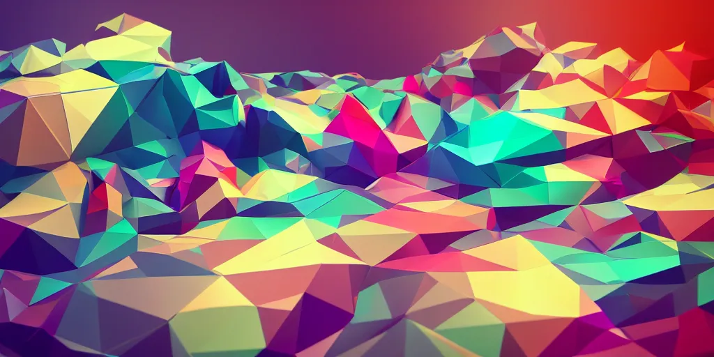 Prompt: a large printer printing a colorful world, low poly art, on clear background, 3 d render, amazing detail, concept art, ray tracing, smooth, sharp focus, ethereal lighting