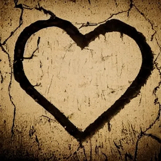 Image similar to heart ripped in two pieces, heartbroken, heartbreak, broken hearted, sadness, dark ambiance