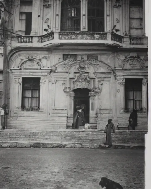 Prompt: old photographs taken in bogotá circa 1945