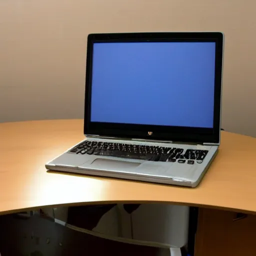 Prompt: photo of a computer on a desk ( 2 0 0 5 ). realistic, highly - detailed, award - winning, sharp focus