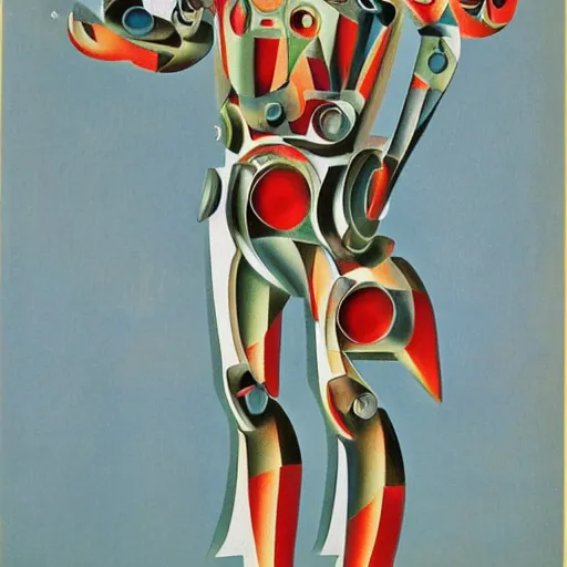 Image similar to cyborg by marinetti, futurism