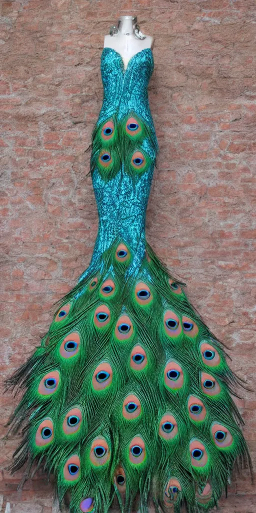 Wedding Dress Peacock - Etsy