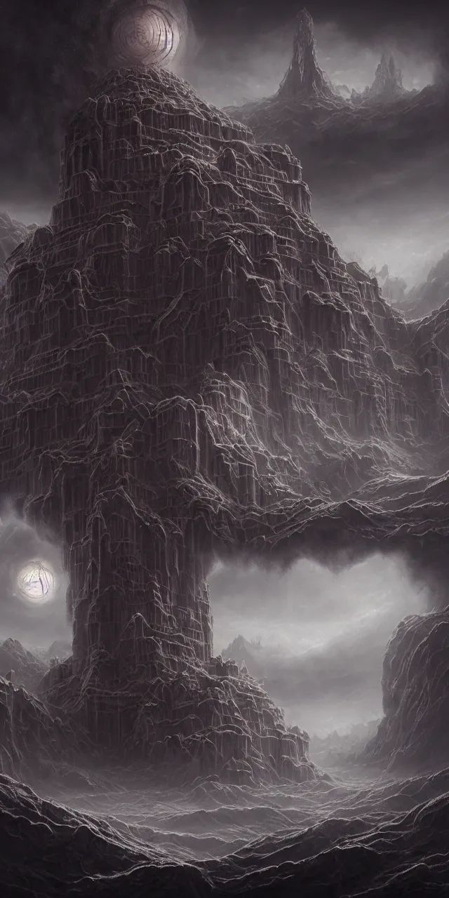 Prompt: matte painting, polycount, surrealism, surrealist, lovecraftian, cosmic horror, high detail