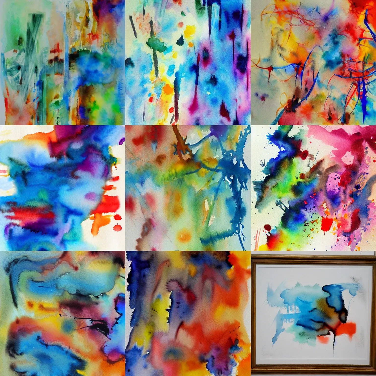 Prompt: an extremely beautiful watercolor masterpiece painting, abstract expressionism, by rez,