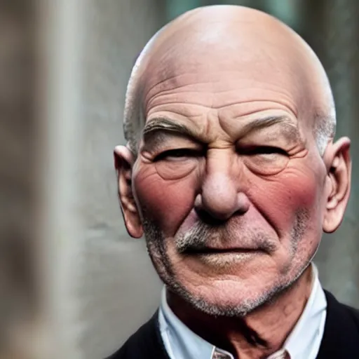 Image similar to patrick stewart mixed with ian mckellen