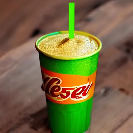 Image similar to Reeses cup dipped in Mtn Dew