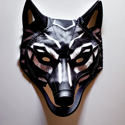 Image similar to mask of wolf, studio photo